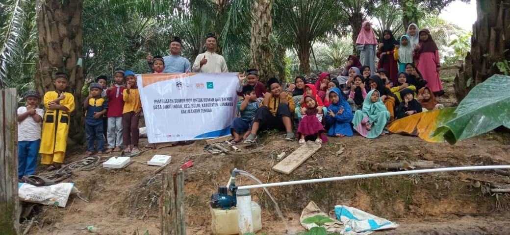 Sumur Bor Wakaf Telah Mengalir